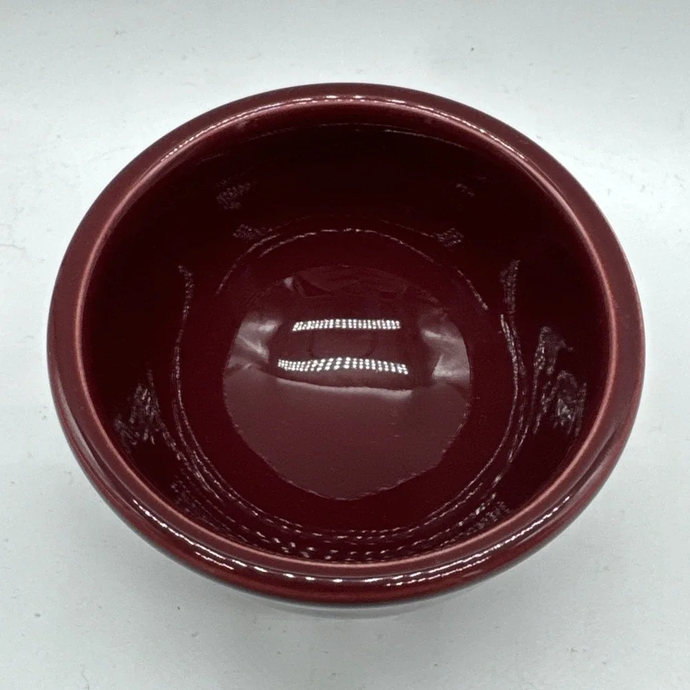 FIESTA Ware TRIPOD Dipping Candle Bowl CINNABAR Retired Item & Color 1998-2001